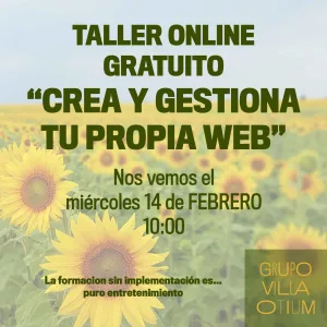 grupo villa otium taller crea y gestiona tu propia web